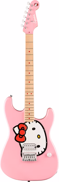 Fender Squier Hello Kitty Stratocaster MN PNK - Gitara elektryczna