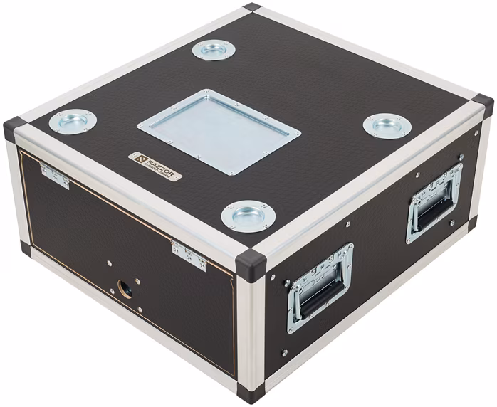 Razzor Cases HEXA 4U sliding door rack 500 with suspension - Rack case