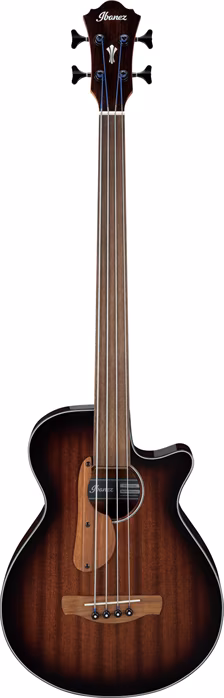 Ibanez AEGB24FE Mahogany Sunburst - Elektroakustyczna gitara basowa