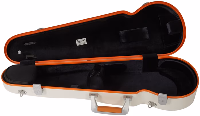 Bam GRAFFITI Hightech Contoured Violin case White - Futerał na skrzypce