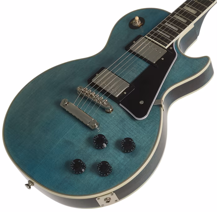 Epiphone Les Paul Custom Figured Transparent Blue - Gitara elektryczna