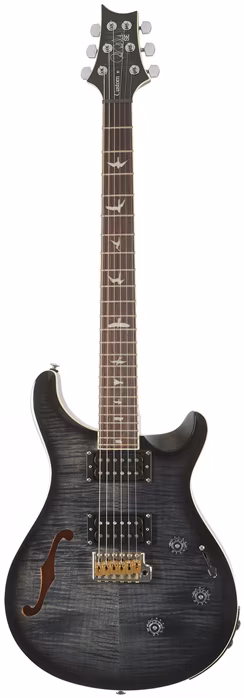 PRS SE Custom 24 Semi-Hollow Piezo Charcoal Burst - Gitara półakustyczna