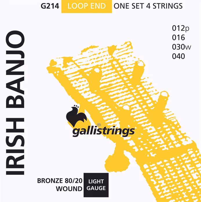 Galli G214 Irish Banjo 4-String - Struny do irlandzkiego banjo tenorowego