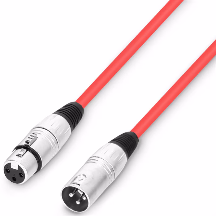 Adam Hall 3 STAR MMF 0050 RED - Kabel mikrofonowy