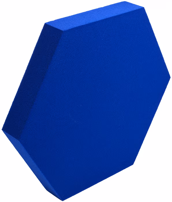 Pyramid Hexagon Dark Blue - Gąbka akustyczna