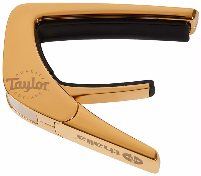 Thalia Taylor White Pearl Black Logo Gold - Kapodaster