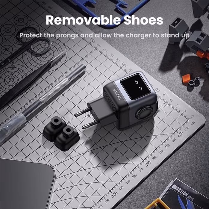 Ugreen Quick Charger 25685B Nexode RG 65W 3-Port GaN EU - Zasilacz