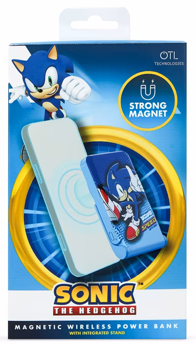 OTL Sonic the Hedgehog Magnetic Wireless Power Bank - Powerbank