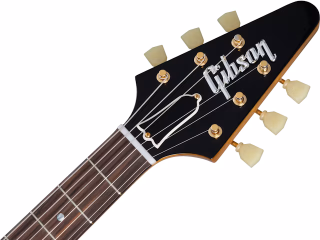 Gibson Custom Shop 1958 Korina Flying V Black Pickguard Natural - Gitara elektryczna