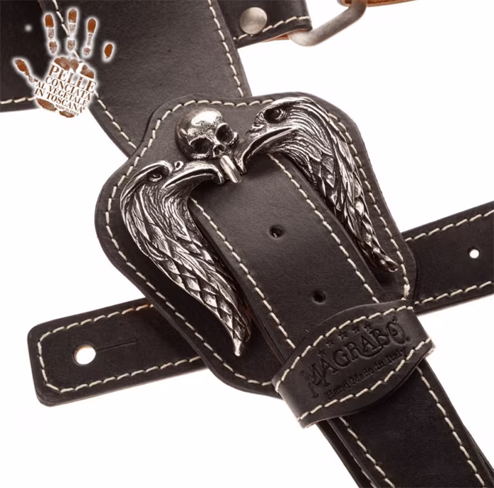 Magrabò Reverse Buckle RS Core Black 7 cm - Pas gitarowy