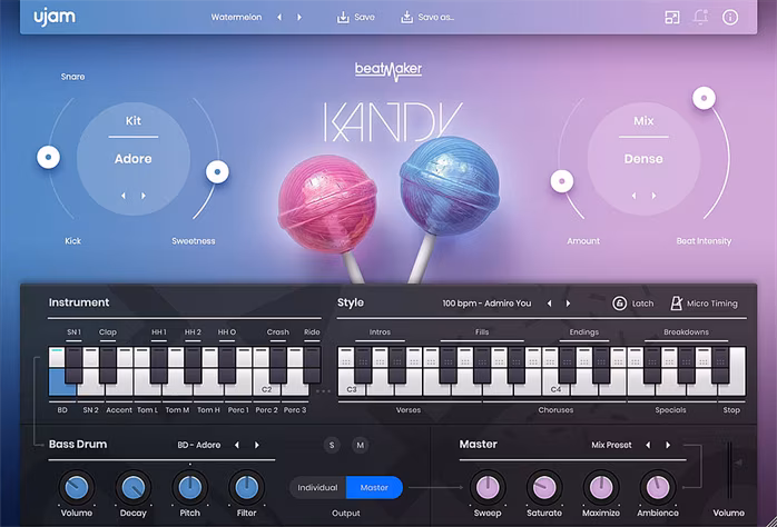 UJAM KANDY - Oprogramowanie