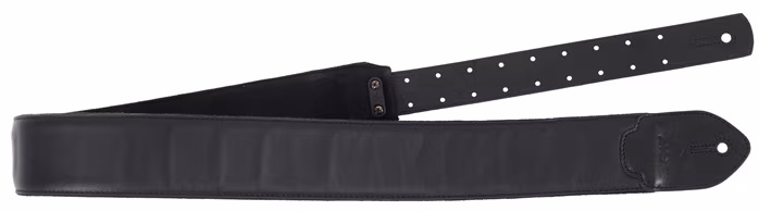 Furch Classic Black Leather Strap - Pas gitarowy