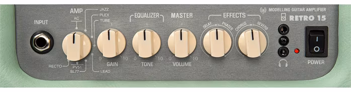 Vintage Retro 15 Mint Green - Combo gitarowe modellingowe