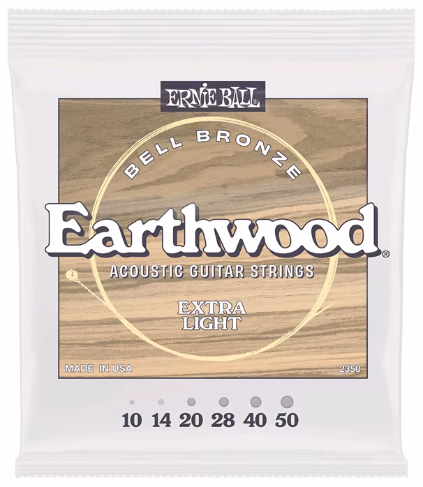 Ernie Ball Extra Light Earthwood Bell Bronze Acoustic 10-50 - Metalowe struny do gitary akustycznej