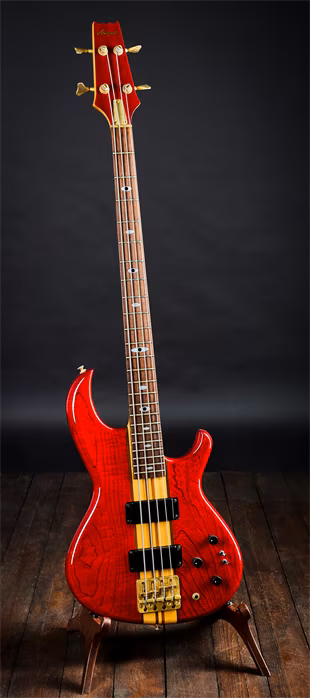 Aria Pro 2 1989 SB-ELT See-Thru Red - Elektryczna gitara basowa