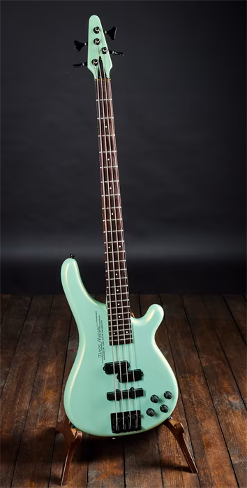 Tune 90s Bass Maniac P/J Lime Green Japan - Elektryczna gitara basowa