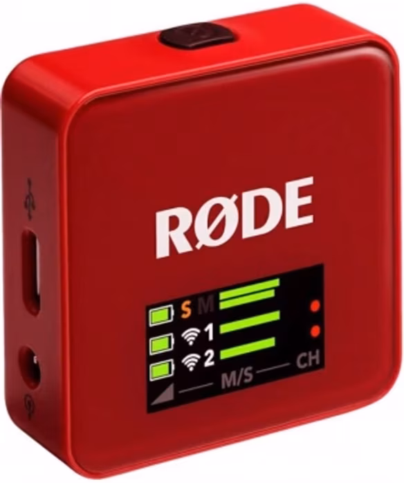 Rode Wireless GO Gen 3 - Red - Podwójny zestaw bezprzewodowy