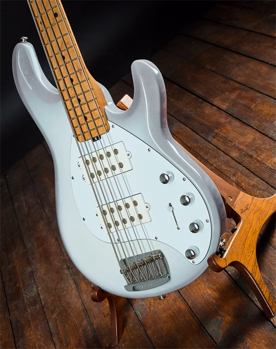 Music Man 2022 Stingray Special HH 5 Snowy White - Elektryczna gitara basowa