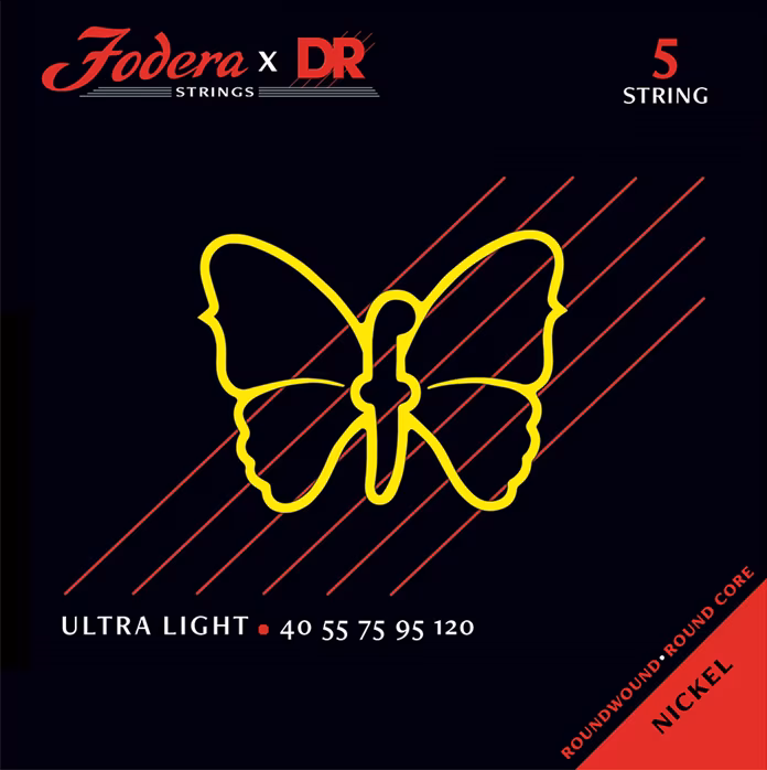 DR Strings Fodera Nickel 5 Ultra Light 40120 - Struny do gitary basowej