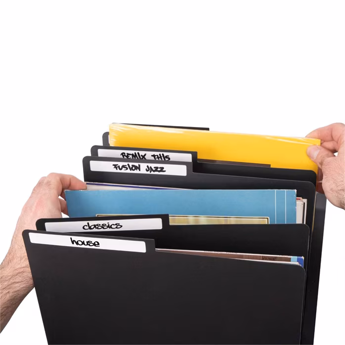 Glorious Vinyl LP Divider Set Black (6 pcs.) - Separator na płyty winylowe