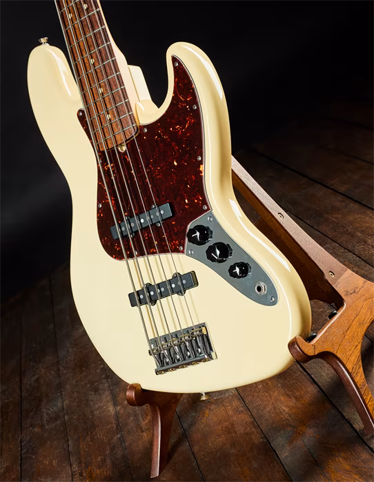 Fender 2012 American Standard Jazz Bass V OW - Elektryczna gitara basowa