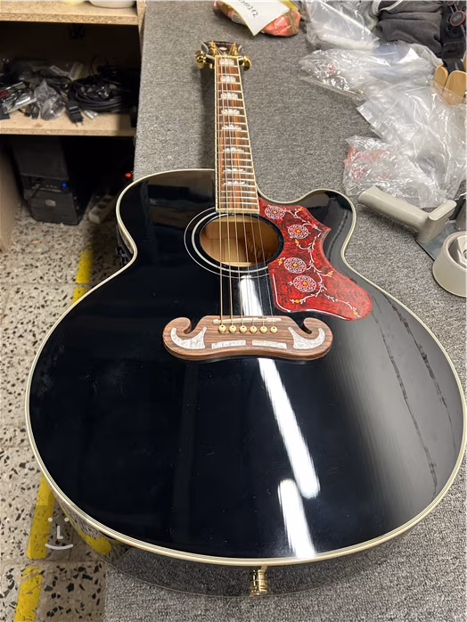 Epiphone J-200EC Studio BK (używane) - Gitara elektroakustyczna