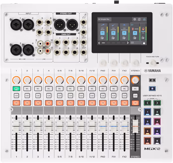 Yamaha MGX12 WH - Cyfrowa konsoleta mikserska