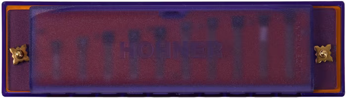 Hohner Translucent Harp C, purple, hardcase - Harmonijka ustna