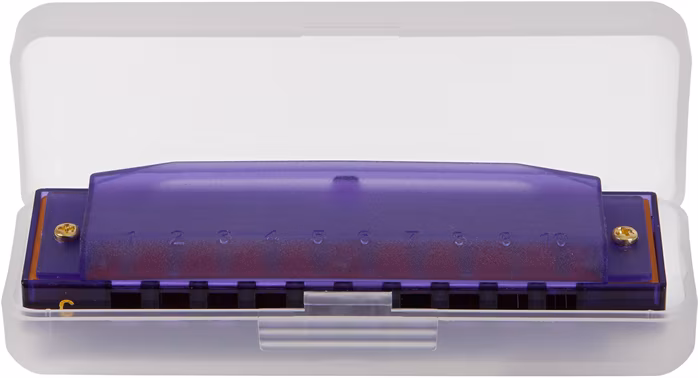 Hohner Translucent Harp C, purple, hardcase - Harmonijka ustna