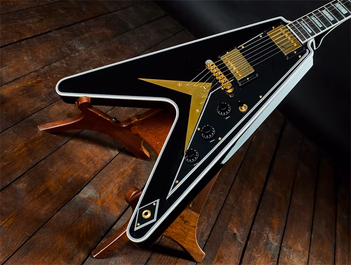 Gibson Custom Shop 2025 Flying V Ebony - Gitara elektryczna