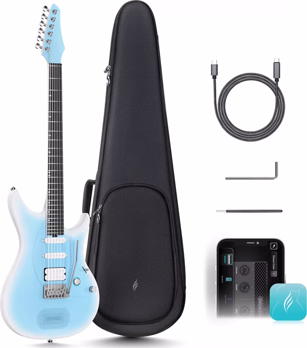 Enya Music Inspire Light Blue - Gitara elektryczna