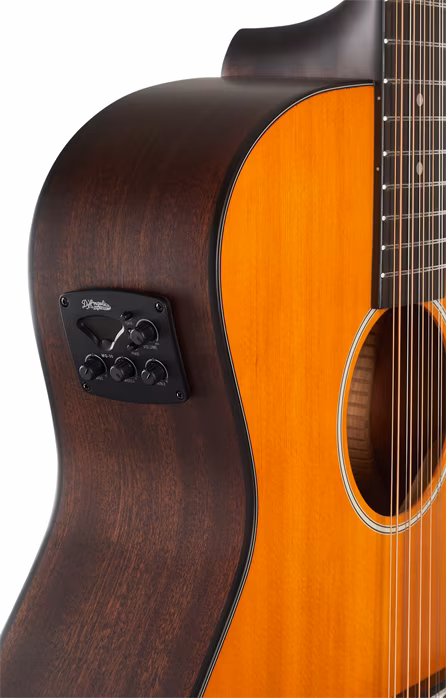 D'Angelico Premier Fulton LS Satin Vintage Natural - Dwunastostrunowa gitara elektroakustyczna