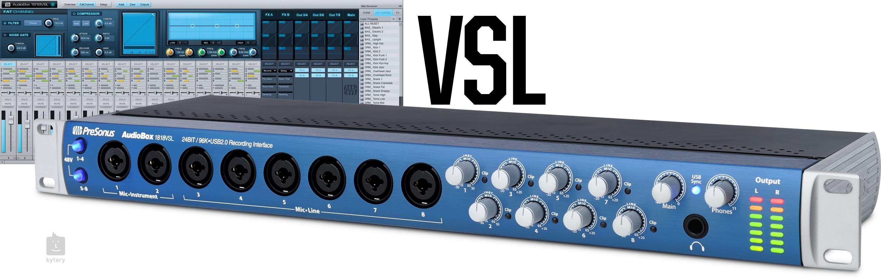 3個セット・送料無料 PreSonus AudioBox 1818VSL 【基本動作確認済み