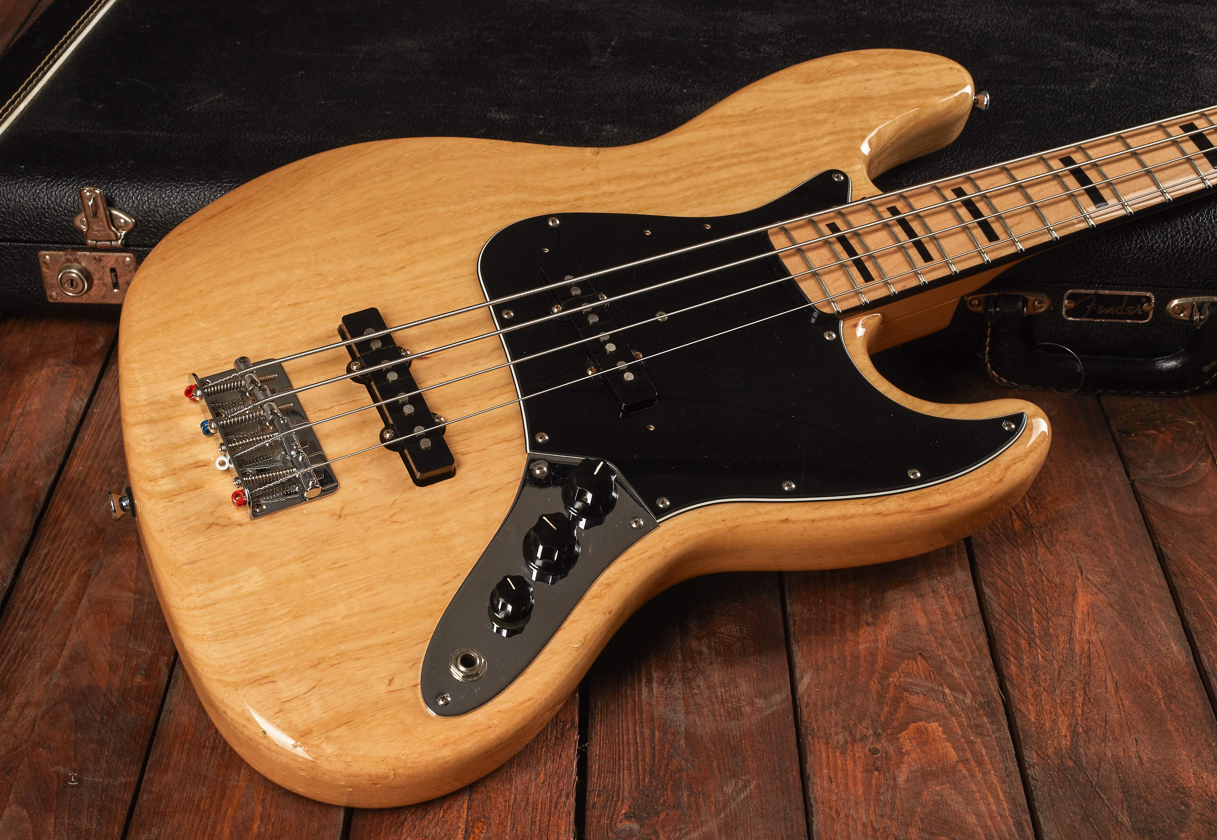FENDER 2007 American Vintage ´75 Jazz Bass Natural Elektryczna gitara