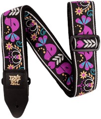 Ernie Ball Purple Bird Lupin Jacquard Strap