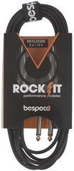 Bespeco ROCKIT Interlink Cable 2x RCA - 2x Jack Mono 3 m