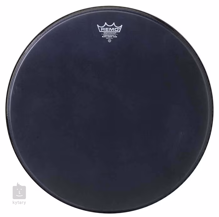 Remo 22" Powerstroke 3 Black Suede - Faţă pentru tobă mare