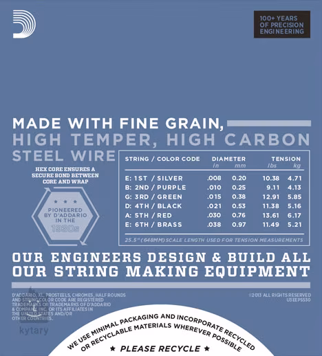 D'Addario EPS530 - Corzi pentru chitară electrică