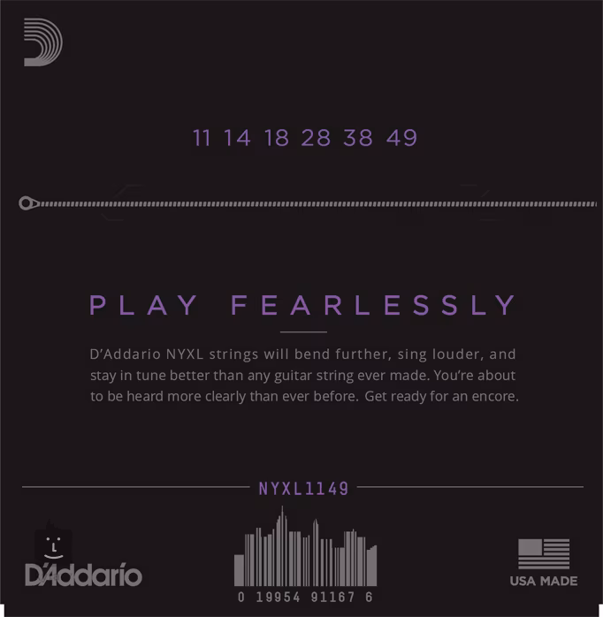 D'Addario NYXL1149 - Corzi pentru chitară electrică
