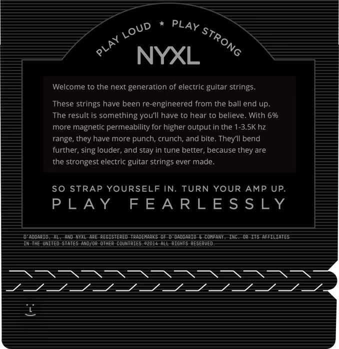 D'Addario NYXL1149 - Corzi pentru chitară electrică