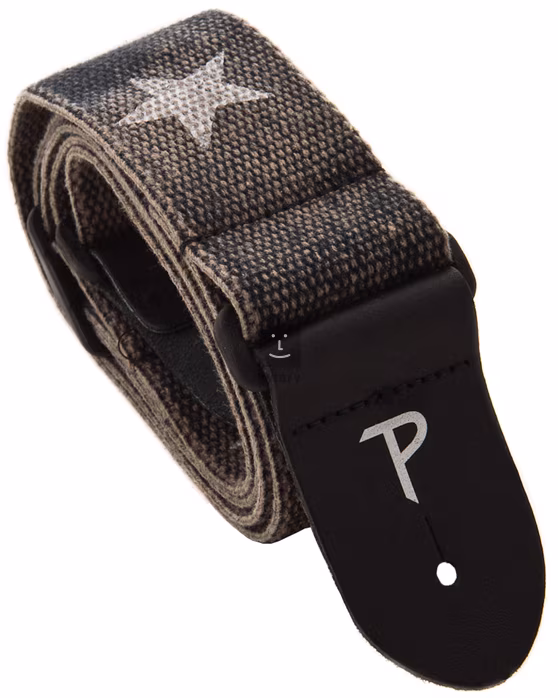 Perri's Leathers 6528 Cotton Star Gray - Curea chitară