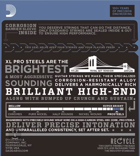 D'Addario EPS515 - Corzi pentru chitară electrică