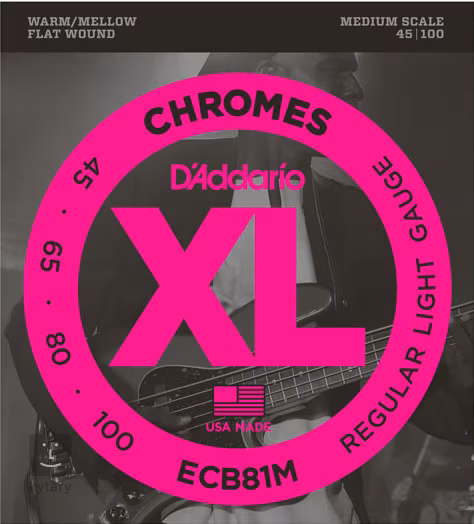 D'Addario ECB81M - Corzi pentru chitară bass