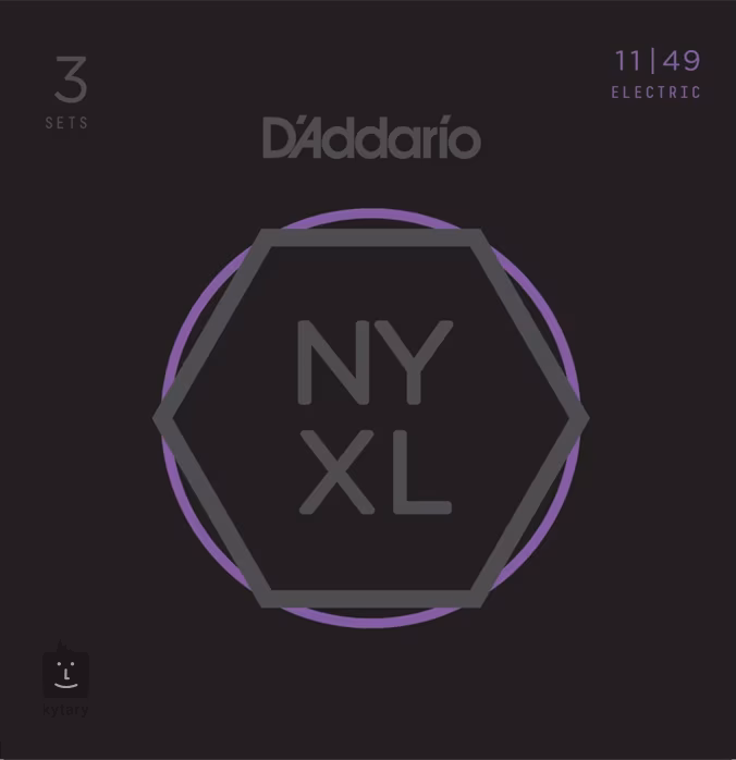 D'Addario NYXL1149-3P - Corzi pentru chitară electrică