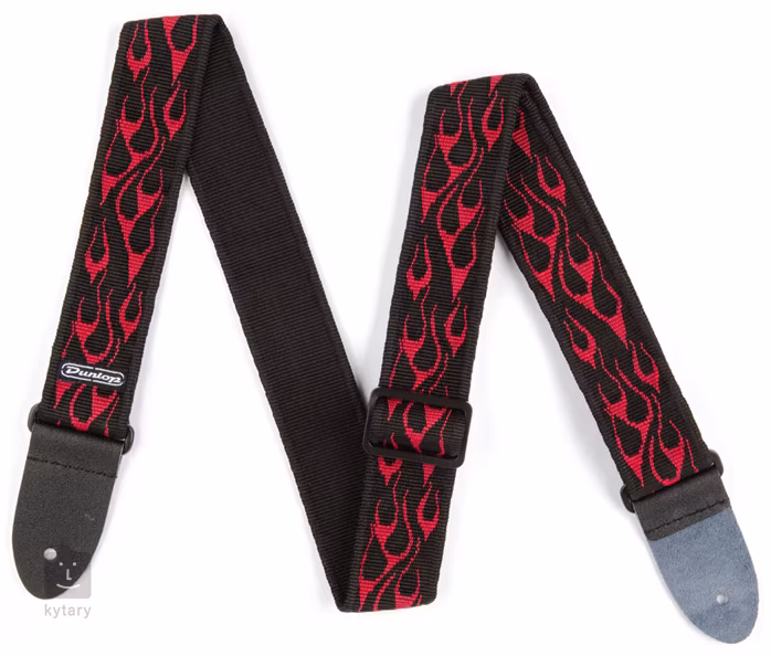 Dunlop Classic Strap Flame Red - Curea chitară