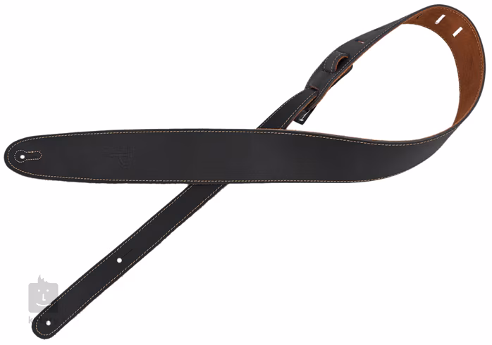 Perri's Leathers 6626 Reversible Leather & Suede Brown - Curea chitară
