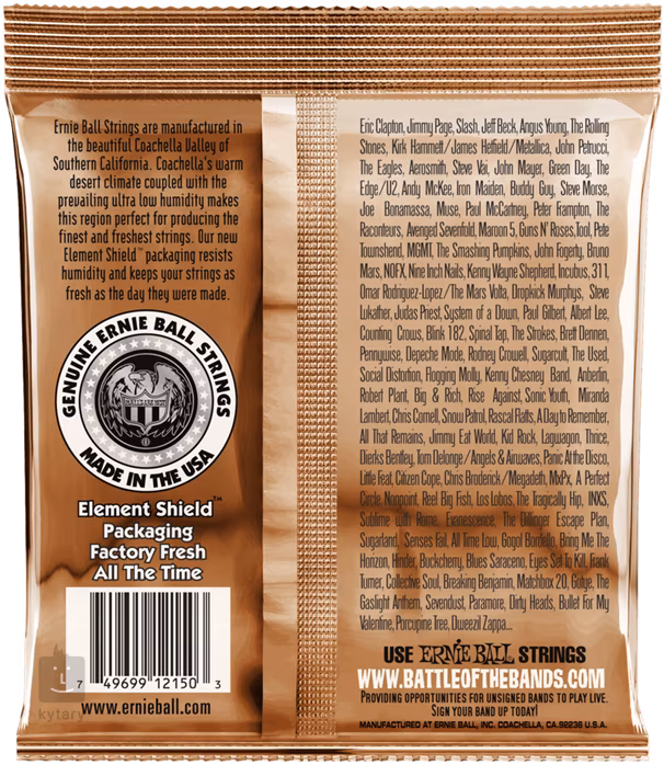 Ernie Ball 2150 Earthwood Phosphor Bronze Extra Light - Corzi de metal pentru chitară acustică