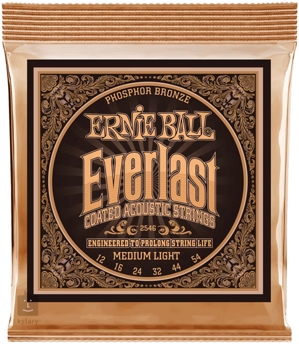 Ernie Ball 2546 Everlast Phosphor Bronze Medium Light - Corzi de metal pentru chitară acustică