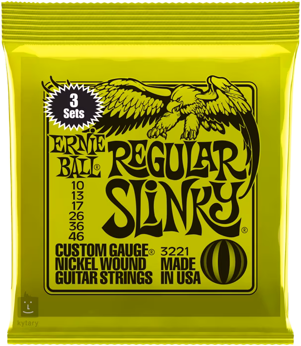 Ernie Ball 3221 Nickel Wound Regular Slinky 3 Pack - Corzi pentru chitară electrică