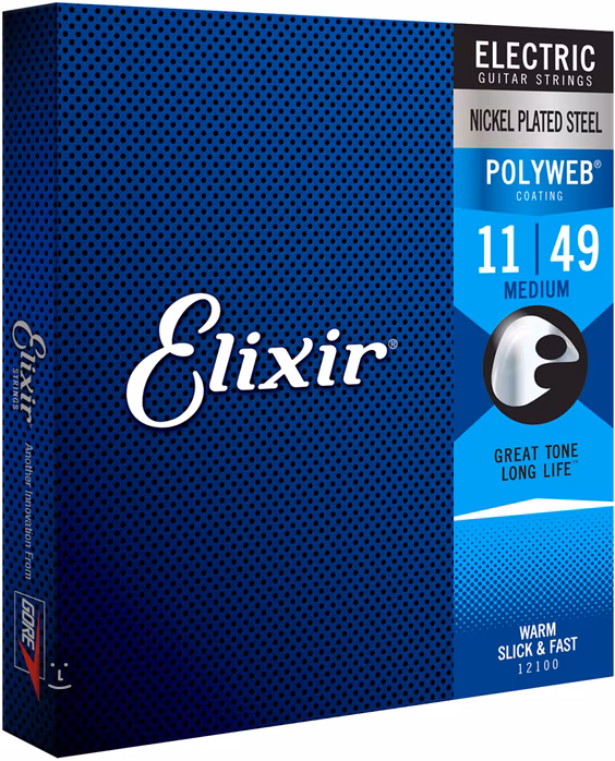 Elixir Polyweb Medium - Corzi pentru chitară electrică